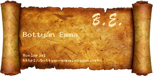 Bottyán Emma névjegykártya